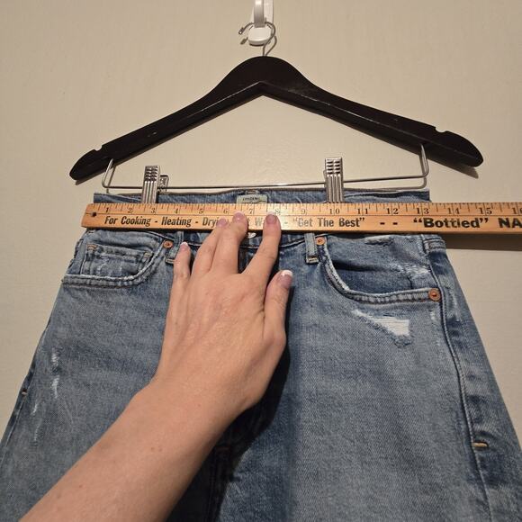Citizens Of Humanity Olivia Jeans Womens Sz 25 High Rise Slim Ankle Distressed - Picture 5 of 16